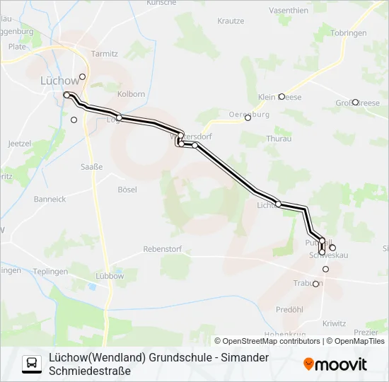 8505 Bus Line Map