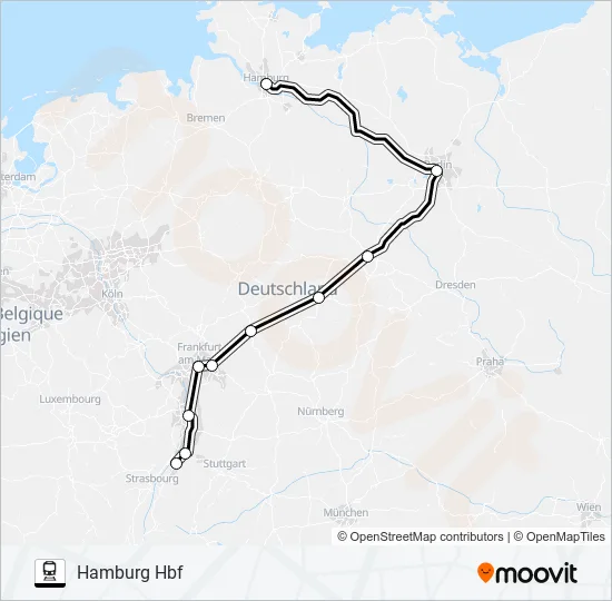 12 Train Line Map