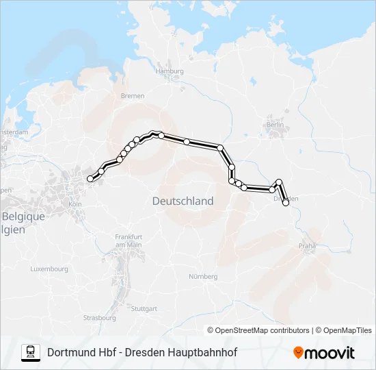 55 Train Line Map