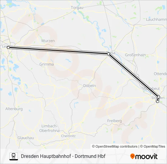 Поезд 55: карта маршрута