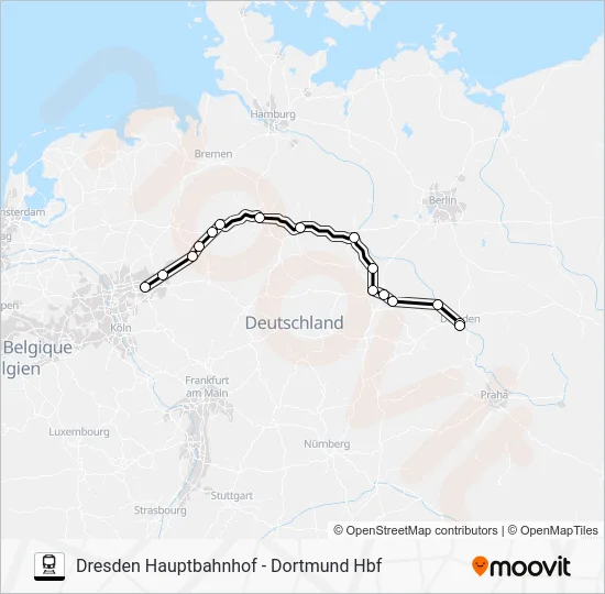 Поезд 55: карта маршрута