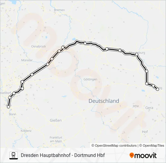 Поезд 55: карта маршрута