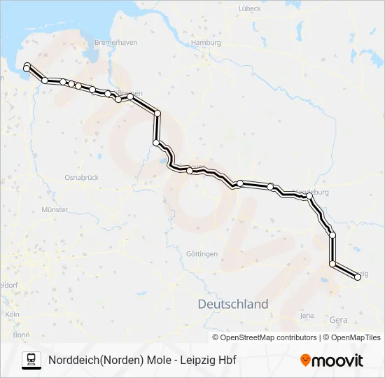 Поезд 56: карта маршрута