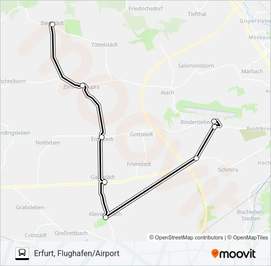 894 Bus Line Map