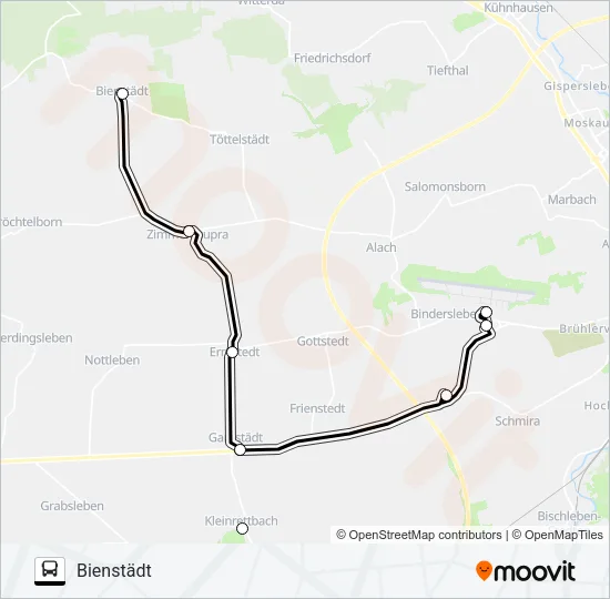 894 Bus Line Map