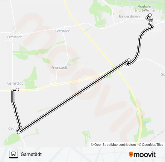 894 Bus Line Map