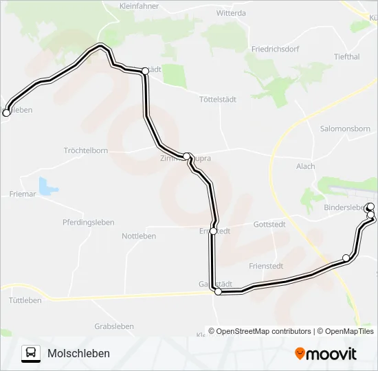 894 Bus Line Map