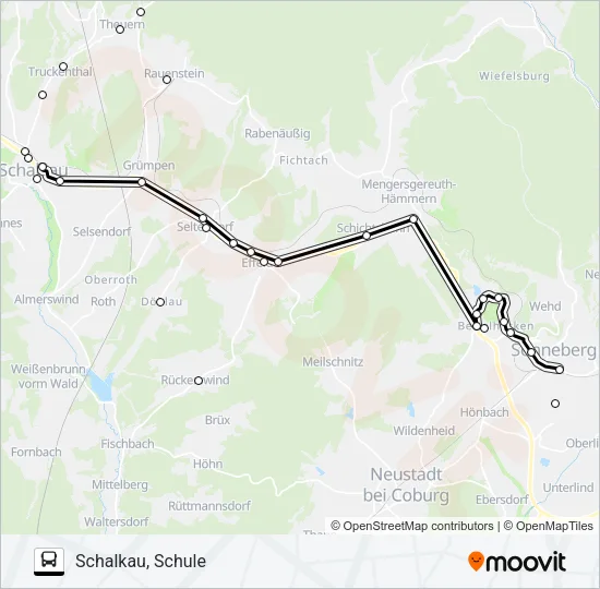 701 Bus Line Map