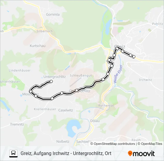 12 Bus Line Map