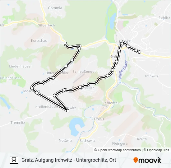 12 Bus Line Map