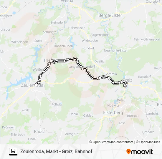 Автобус 25: карта маршрута