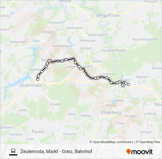Автобус 25: карта маршрута