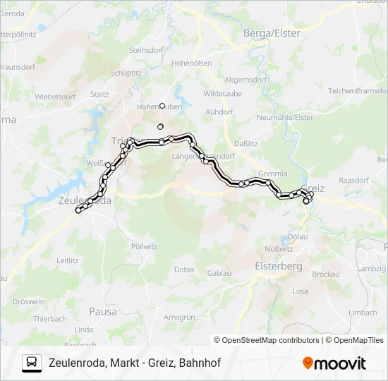 Автобус 25: карта маршрута