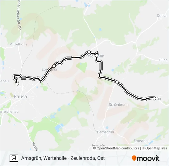 36 Bus Line Map
