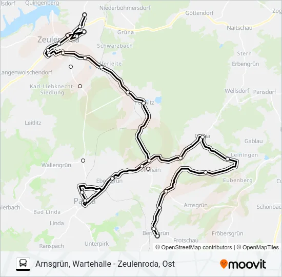 36 Bus Line Map