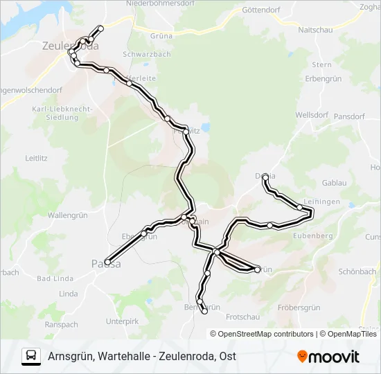 36 Bus Line Map