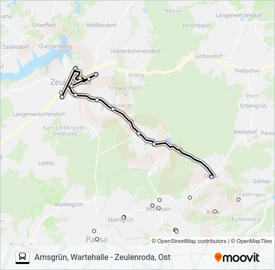 36 Bus Line Map