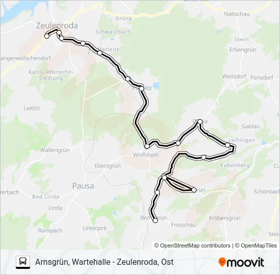 36 Bus Line Map