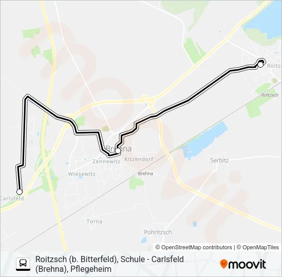 432 Bus Line Map