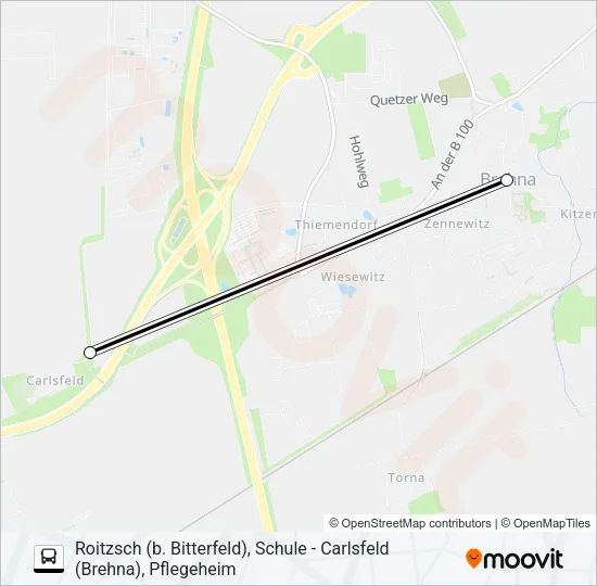 432 Bus Line Map