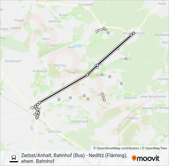 455 Bus Line Map