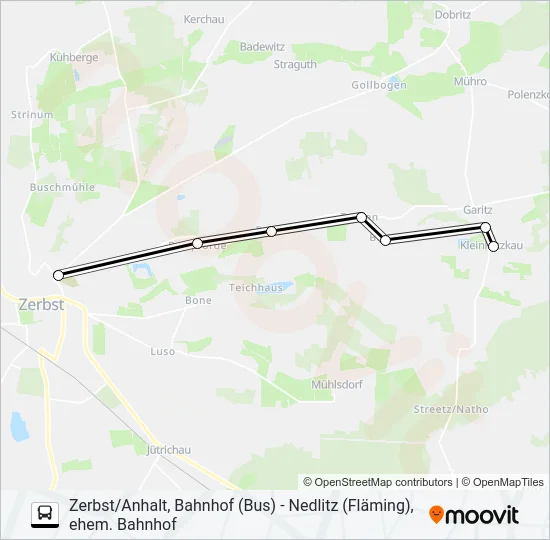 455 Bus Line Map
