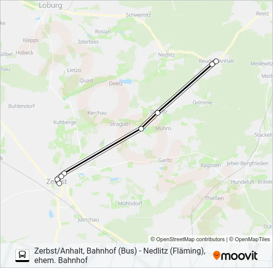 455 Bus Line Map