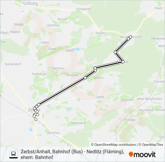 455 Bus Line Map