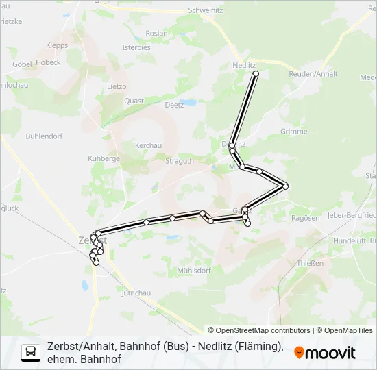 455 Bus Line Map