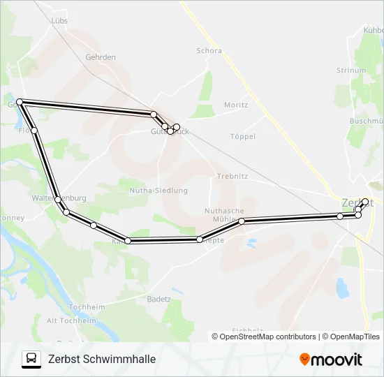 459 Bus Line Map