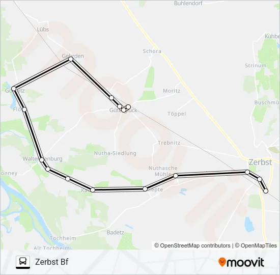459 Bus Line Map