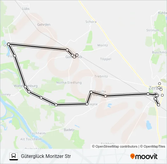 459 Bus Line Map