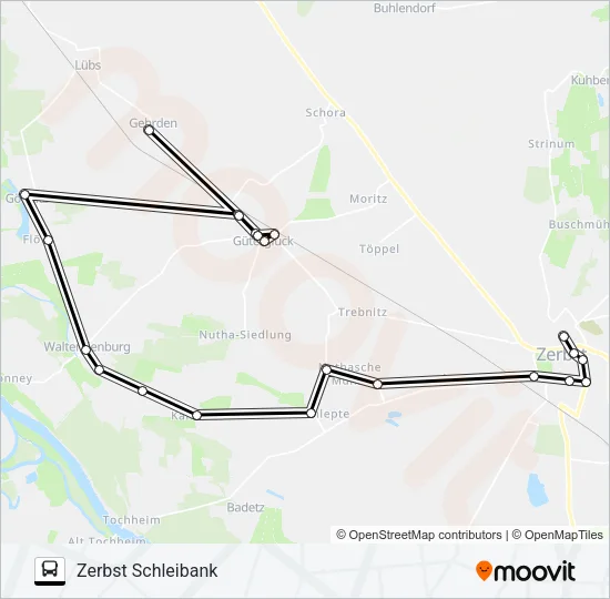 459 Bus Line Map