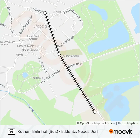 492 Bus Line Map
