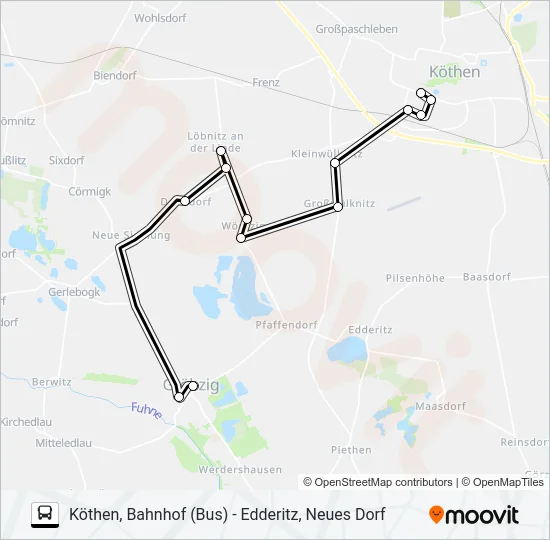 492 Bus Line Map