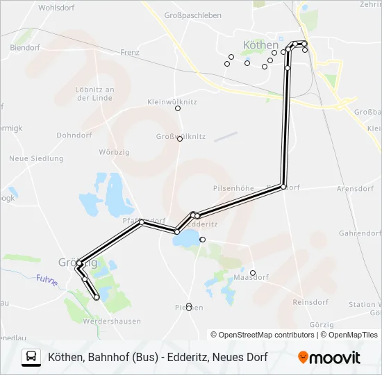 492 Bus Line Map