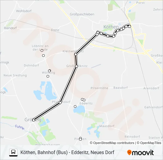 492 Bus Line Map