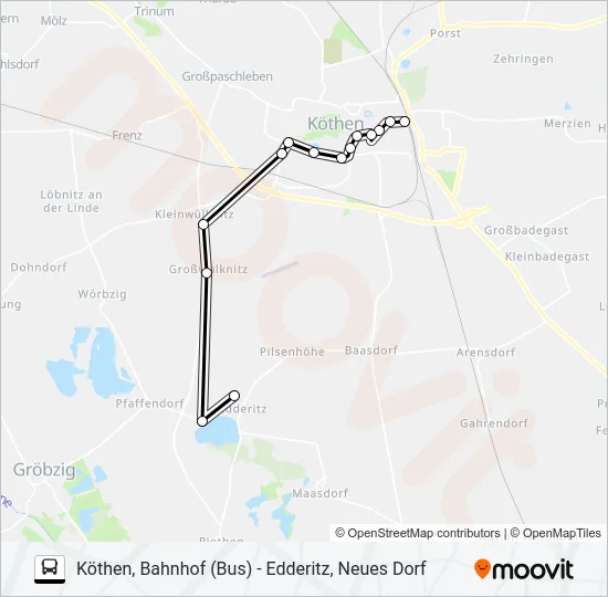 492 Bus Line Map
