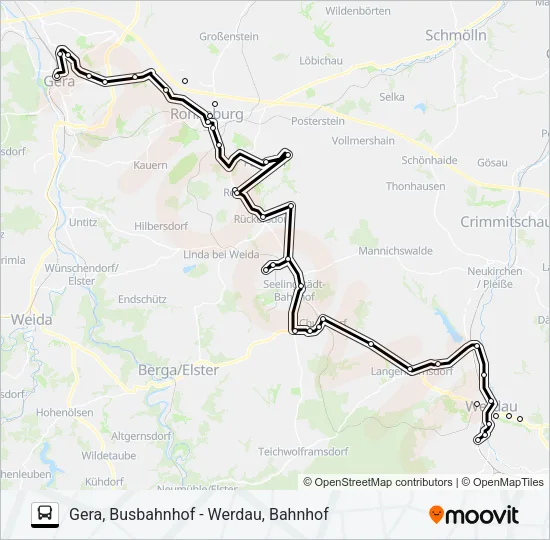 213 Bus Line Map