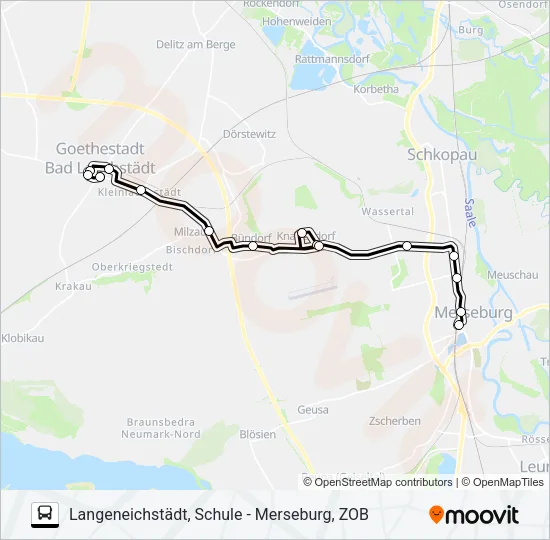 726 Bus Line Map