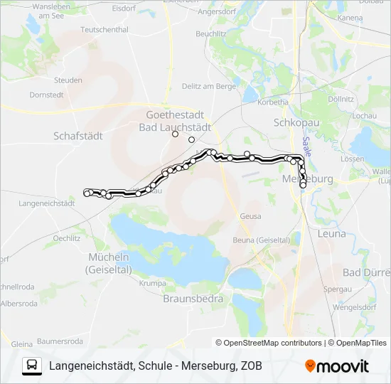726 Bus Line Map