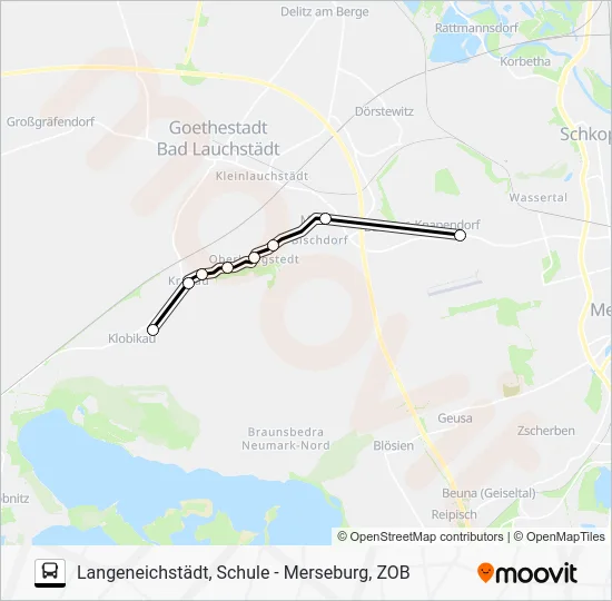 Автобус 726: карта маршрута