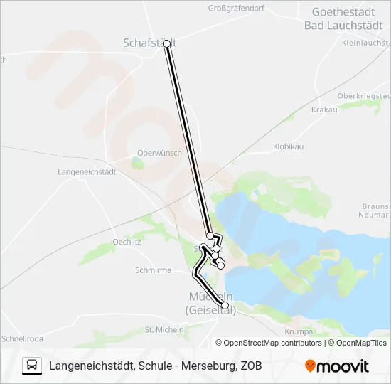 Автобус 726: карта маршрута