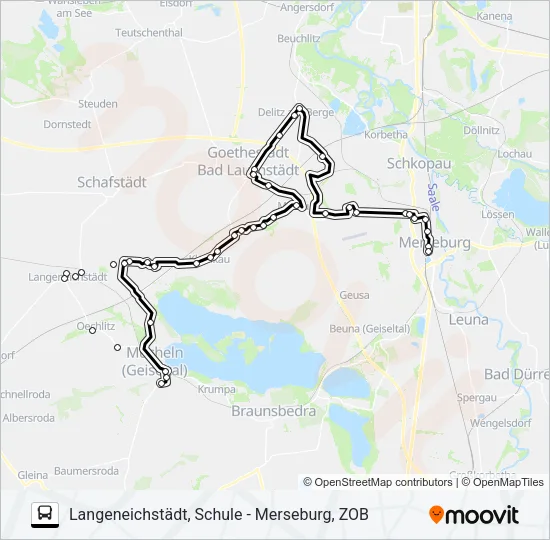 726 Bus Line Map