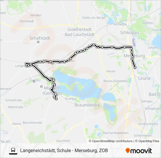 Автобус 726: карта маршрута
