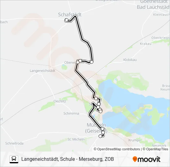 Автобус 726: карта маршрута