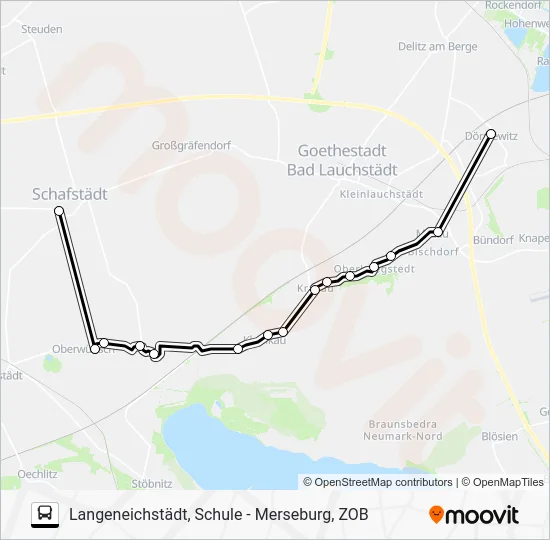 Автобус 726: карта маршрута