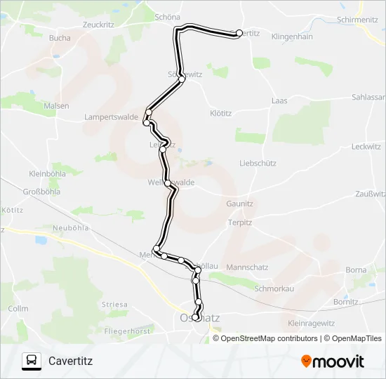 802 Bus Line Map