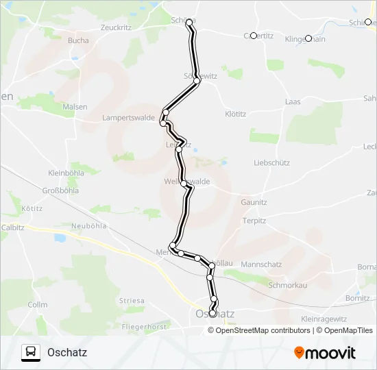 802 Bus Line Map