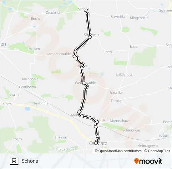 802 Bus Line Map